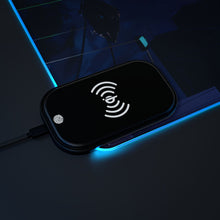 Load image into Gallery viewer, LIL BRUH GWOP ANIME UFO GOODBYE おやすみ LED GAMING MOUSE PAD WIRELESS CHARGING