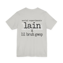 Load image into Gallery viewer, SERIAL EXPERIMENTS LAIN X LIL BRUH GWOP ANIME TEE - MULTI COLORS