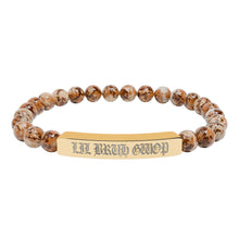 画像をギャラリービューアに読み込む, LIL BRUH GWOP NATURAL CRYSTAL BRACELET (ENGRAVING) - MULTI COLORS