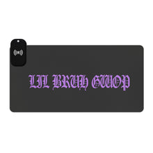Load image into Gallery viewer, LIL BRUH GWOP LED GAMING MOUSE PAD WIRELESS CHARGING