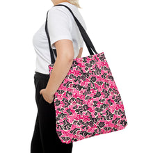 Load image into Gallery viewer, TRIPPY WITCHY MUSHROOM LIL BRUH GWOP® PINK CAMO TOTE BAG 2026