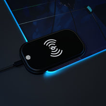 Load image into Gallery viewer, LIL BRUH GWOP ANIME UFO GOODBYE おやすみ LED GAMING MOUSE PAD WIRELESS CHARGING