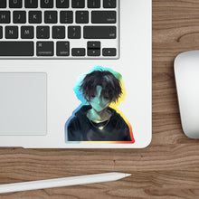 Load image into Gallery viewer, SERIAL EXPERIMENTS LAIN X LIL BRUH GWOP HOLOGRAPHIC DIE CUT STICKER