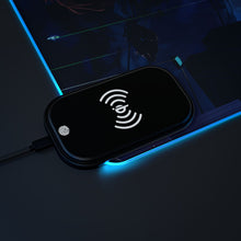 Load image into Gallery viewer, LIL BRUH GWOP ANIME UFO GOODBYE おやすみ LED GAMING MOUSE PAD WIRELESS CHARGING