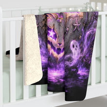 画像をギャラリービューアに読み込む, SFCB HALLOWEEN PUMPKIN SHERPA FLEECE BLANKET