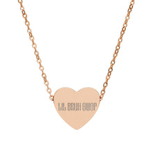 Load image into Gallery viewer, LIL BRUH GWOP HEART NECKLACE - MULTI COLORS