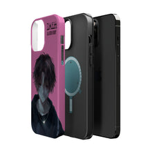 Load image into Gallery viewer, SERIAL EXPERIMENTS LAIN X LIL BRUH GWOP MAGNETIC IMPACT RESISTANT TOUGH PINK PHONE CASE