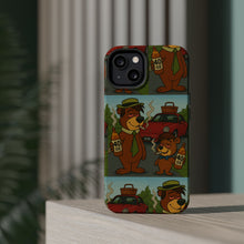 Load image into Gallery viewer, RAINY BEAR X LIL BRUH GWOP SFCB YOGI BEAR BOO BOO MAGNETIC IMPACT RESISTANT PHONE CASES