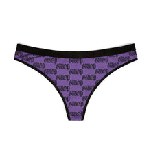 Load image into Gallery viewer, GWOP MONOGRAM THONGS - PURPLE