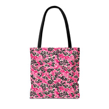 Load image into Gallery viewer, TRIPPY WITCHY MUSHROOM LIL BRUH GWOP® PINK CAMO TOTE BAG 2026