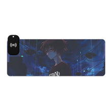 Load image into Gallery viewer, LIL BRUH GWOP ANIME UFO GOODBYE おやすみ LED GAMING MOUSE PAD WIRELESS CHARGING