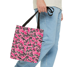Load image into Gallery viewer, TRIPPY WITCHY MUSHROOM LIL BRUH GWOP® PINK CAMO TOTE BAG 2026