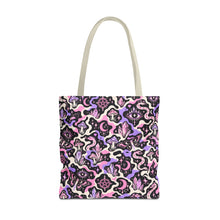 Load image into Gallery viewer, TRIPPY WITCHY MUSHROOM LIL BRUH GWOP® CAMO TOTE BAG 2026