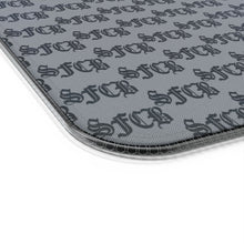Load image into Gallery viewer, RAINY BEAR X LIL BRUH GWOP SFCB GREY MONOGRAM LED GAMING MOUSE PAD WIRELESS CHARGING - GREY