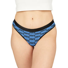 Load image into Gallery viewer, GWOP MONOGRAM THONGS - BLUE