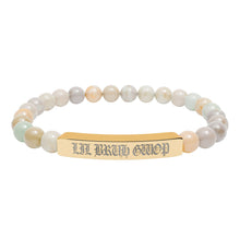 画像をギャラリービューアに読み込む, LIL BRUH GWOP NATURAL CRYSTAL BRACELET (ENGRAVING) - MULTI COLORS