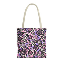 Load image into Gallery viewer, TRIPPY WITCHY MUSHROOM LIL BRUH GWOP® CAMO TOTE BAG 2026