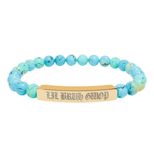 画像をギャラリービューアに読み込む, LIL BRUH GWOP NATURAL CRYSTAL BRACELET (ENGRAVING) - MULTI COLORS