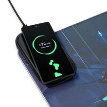 Load image into Gallery viewer, LIL BRUH GWOP ANIME UFO GOODBYE おやすみ LED GAMING MOUSE PAD WIRELESS CHARGING