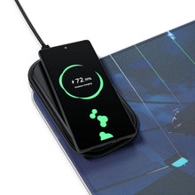 Load image into Gallery viewer, LIL BRUH GWOP ANIME UFO GOODBYE おやすみ LED GAMING MOUSE PAD WIRELESS CHARGING