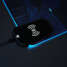 Load image into Gallery viewer, LIL BRUH GWOP ANIME UFO GOODBYE おやすみ LED GAMING MOUSE PAD WIRELESS CHARGING
