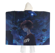 Load image into Gallery viewer, GOODBYE おやすみ HOODED SHERPA FLEECE TRIP BLANKET