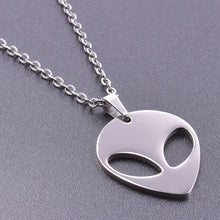 Load image into Gallery viewer, STARSEED ALIEN HEAD NECKLACES / KEYCHAINS STAINLESS STEEL MULTI COLORS