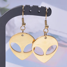 Load image into Gallery viewer, STARSEED ALIEN HEAD NECKLACES / KEYCHAINS STAINLESS STEEL MULTI COLORS