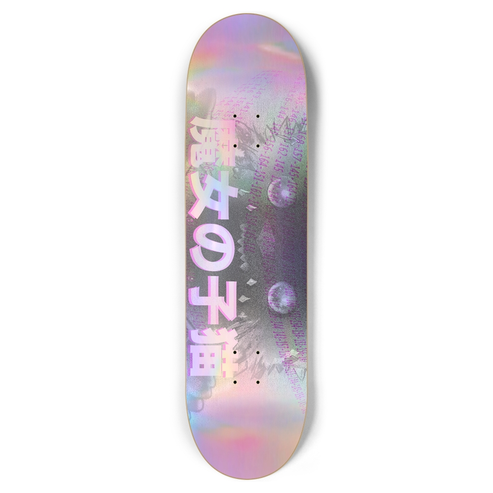 CRYPTEX CODE HOLOGRAPHIC SKATEBOARD 8.75
