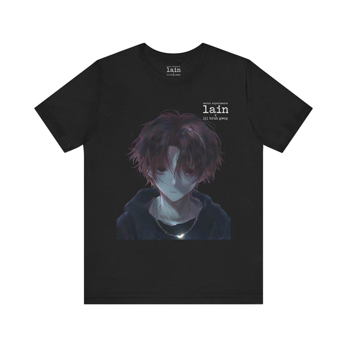 SERIAL EXPERIMENTS LAIN X LIL BRUH GWOP ANIME TEE - MULTI COLORS