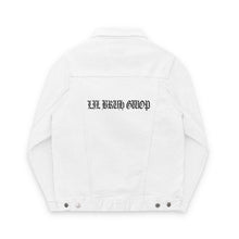 Load image into Gallery viewer, LIL BRUH GWOP DENIM JACKET (Embroidery) - WHITE
