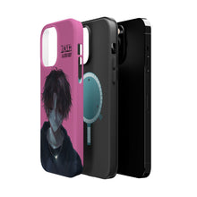 Load image into Gallery viewer, SERIAL EXPERIMENTS LAIN X LIL BRUH GWOP MAGNETIC IMPACT RESISTANT TOUGH PINK PHONE CASE
