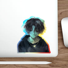 Load image into Gallery viewer, SERIAL EXPERIMENTS LAIN X LIL BRUH GWOP HOLOGRAPHIC DIE CUT STICKER

