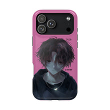 Load image into Gallery viewer, SERIAL EXPERIMENTS LAIN X LIL BRUH GWOP MAGNETIC IMPACT RESISTANT TOUGH PINK PHONE CASE
