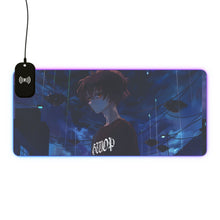 Load image into Gallery viewer, LIL BRUH GWOP ANIME UFO GOODBYE おやすみ LED GAMING MOUSE PAD WIRELESS CHARGING
