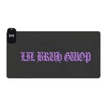 Load image into Gallery viewer, LIL BRUH GWOP LED GAMING MOUSE PAD WIRELESS CHARGING
