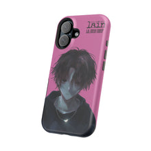 Load image into Gallery viewer, SERIAL EXPERIMENTS LAIN X LIL BRUH GWOP MAGNETIC IMPACT RESISTANT TOUGH PINK PHONE CASE

