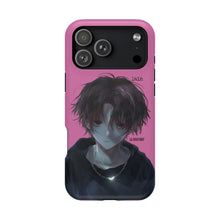 Load image into Gallery viewer, SERIAL EXPERIMENTS LAIN X LIL BRUH GWOP MAGNETIC IMPACT RESISTANT TOUGH PINK PHONE CASE
