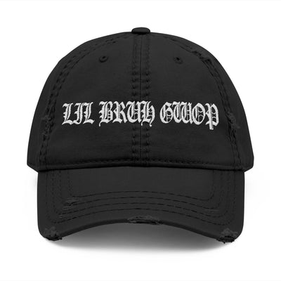 LIL BRUH GWOP DISTRESSED HAT (EMBROIDERY) - MULTI COLORS