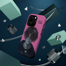 Load image into Gallery viewer, SERIAL EXPERIMENTS LAIN X LIL BRUH GWOP MAGNETIC IMPACT RESISTANT TOUGH PINK PHONE CASE
