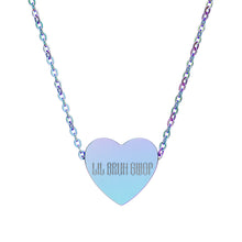 Load image into Gallery viewer, LIL BRUH GWOP HEART NECKLACE - MULTI COLORS
