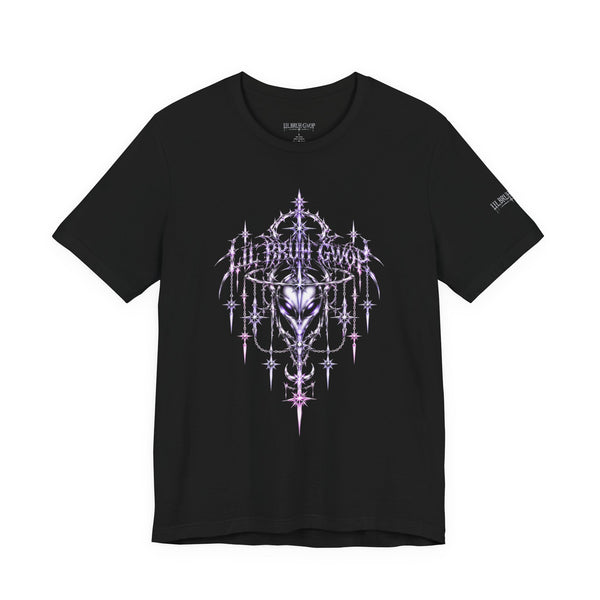 ALIEN UFO UAP CHROME SIGIL PURPLE WITCHCRAFT LIL BRUH GWOP TEE