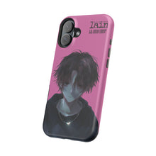 Load image into Gallery viewer, SERIAL EXPERIMENTS LAIN X LIL BRUH GWOP MAGNETIC IMPACT RESISTANT TOUGH PINK PHONE CASE
