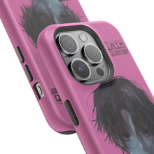 Load image into Gallery viewer, SERIAL EXPERIMENTS LAIN X LIL BRUH GWOP MAGNETIC IMPACT RESISTANT TOUGH PINK PHONE CASE
