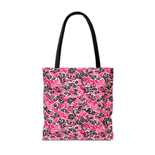Load image into Gallery viewer, TRIPPY WITCHY MUSHROOM LIL BRUH GWOP® PINK CAMO TOTE BAG 2026
