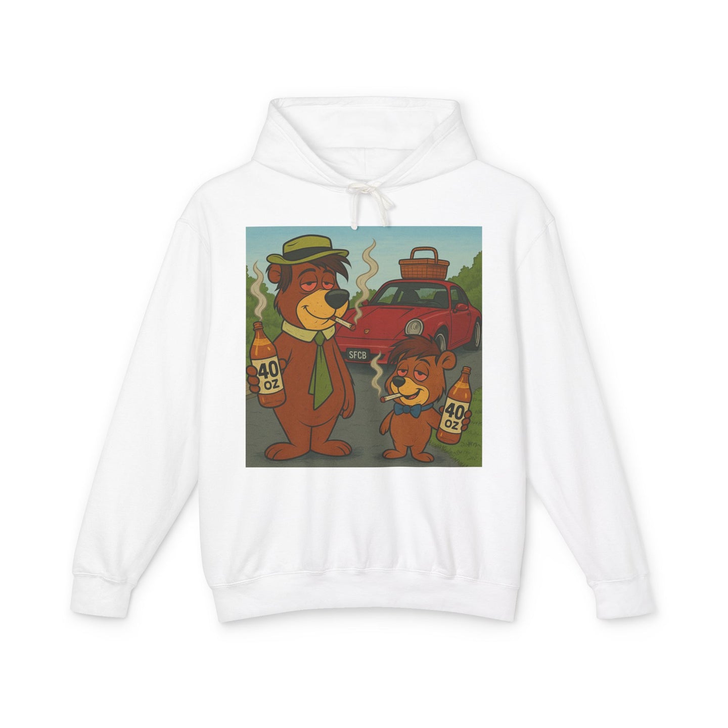LIL BRUH GWOP X RAINY BEAR SFCB 40 OZ HOODIE - MULTI COLORS