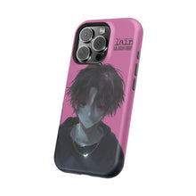 Load image into Gallery viewer, SERIAL EXPERIMENTS LAIN X LIL BRUH GWOP MAGNETIC IMPACT RESISTANT TOUGH PINK PHONE CASE
