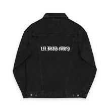 Load image into Gallery viewer, LIL BRUH GWOP DENIM JACKET (Embroidery) - BLACK/NAVY
