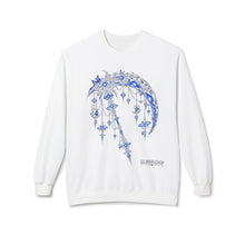 画像をギャラリービューアに読み込む, LUNAR REAPER SCYTHE CHROME SIGIL CREWNECK SWEATSHIRT - BLACK &amp; WHITE
