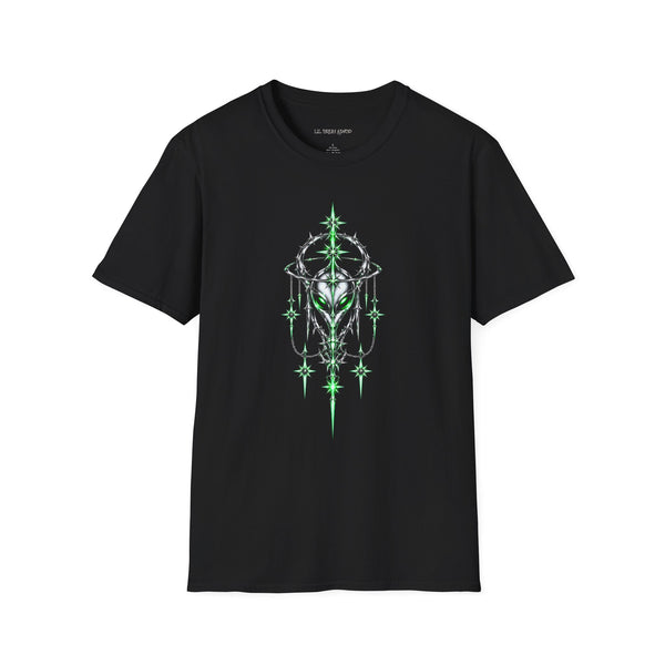 LIL BRUH GWOP ALIEN CHROME SIGIL GREEN TEE